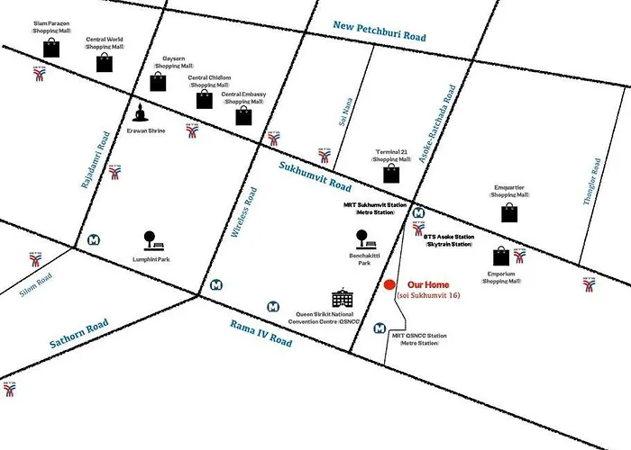 Vakantiehuis 3br Sukhumvit Townhouse, Close To Emsphere And Bts Mrt *